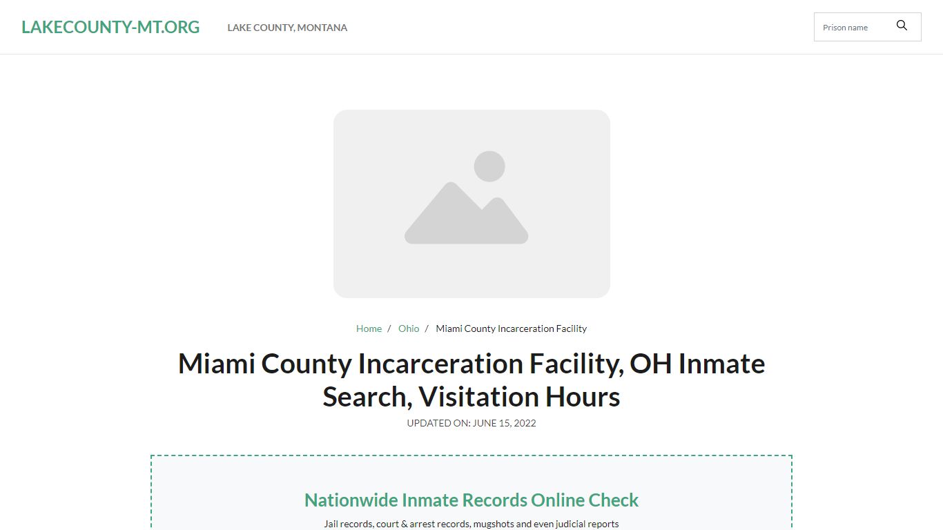 Miami County Incarceration Facility - lakecounty-mt.org