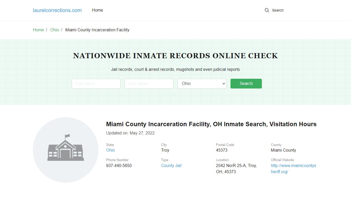 Miami County Incarceration Facility - laurelcorrections.com